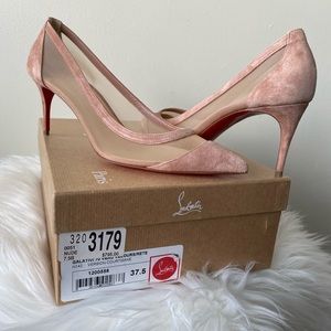 Galativi suede and mesh pumps